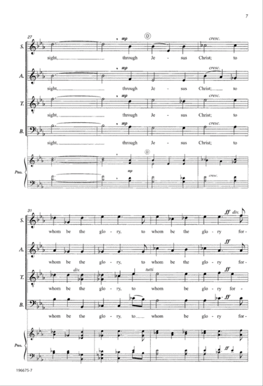 Benediction (Digital Download) Divisi scores gallery preview page 7