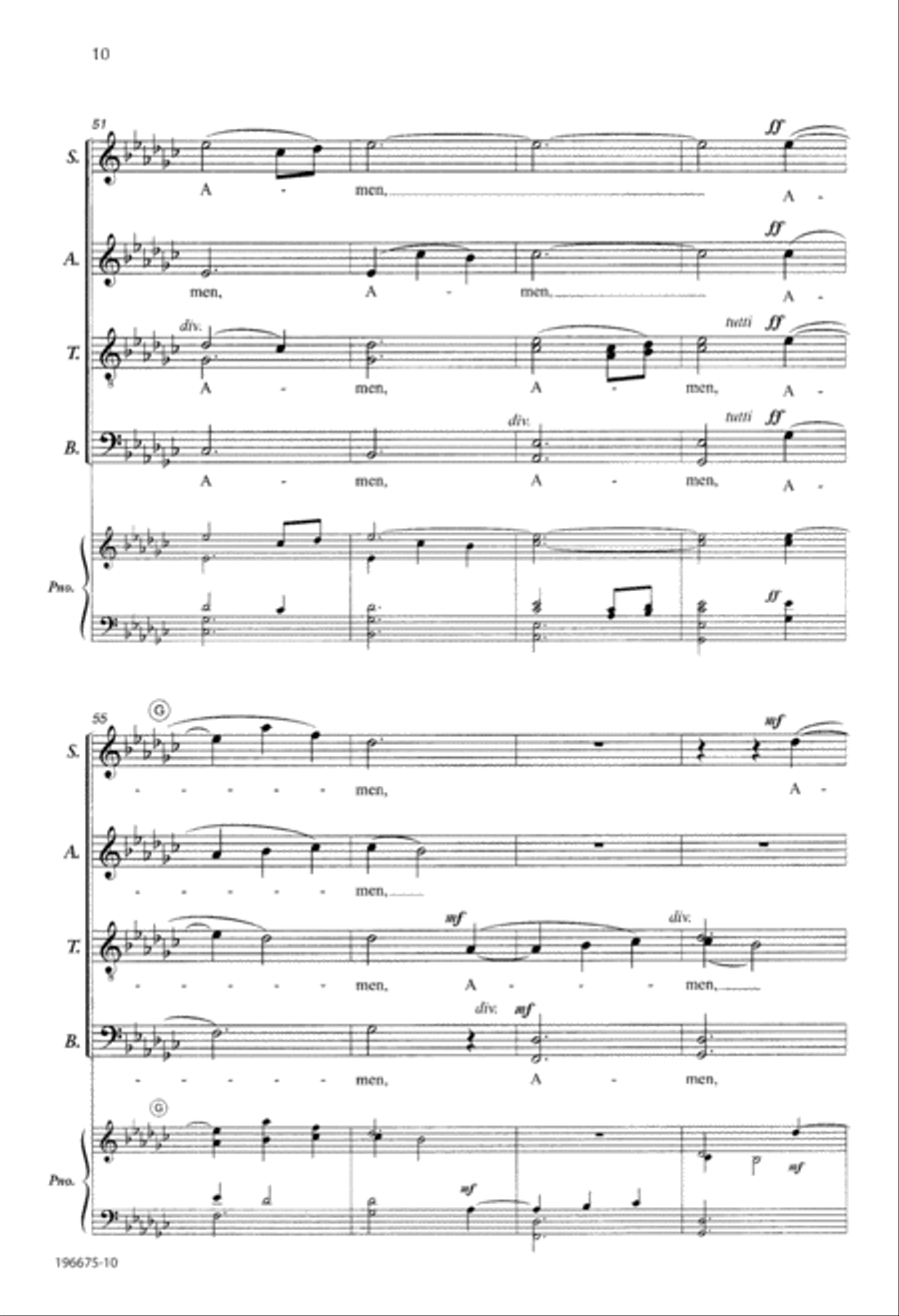 Benediction (Digital Download) Divisi scores gallery preview page 10