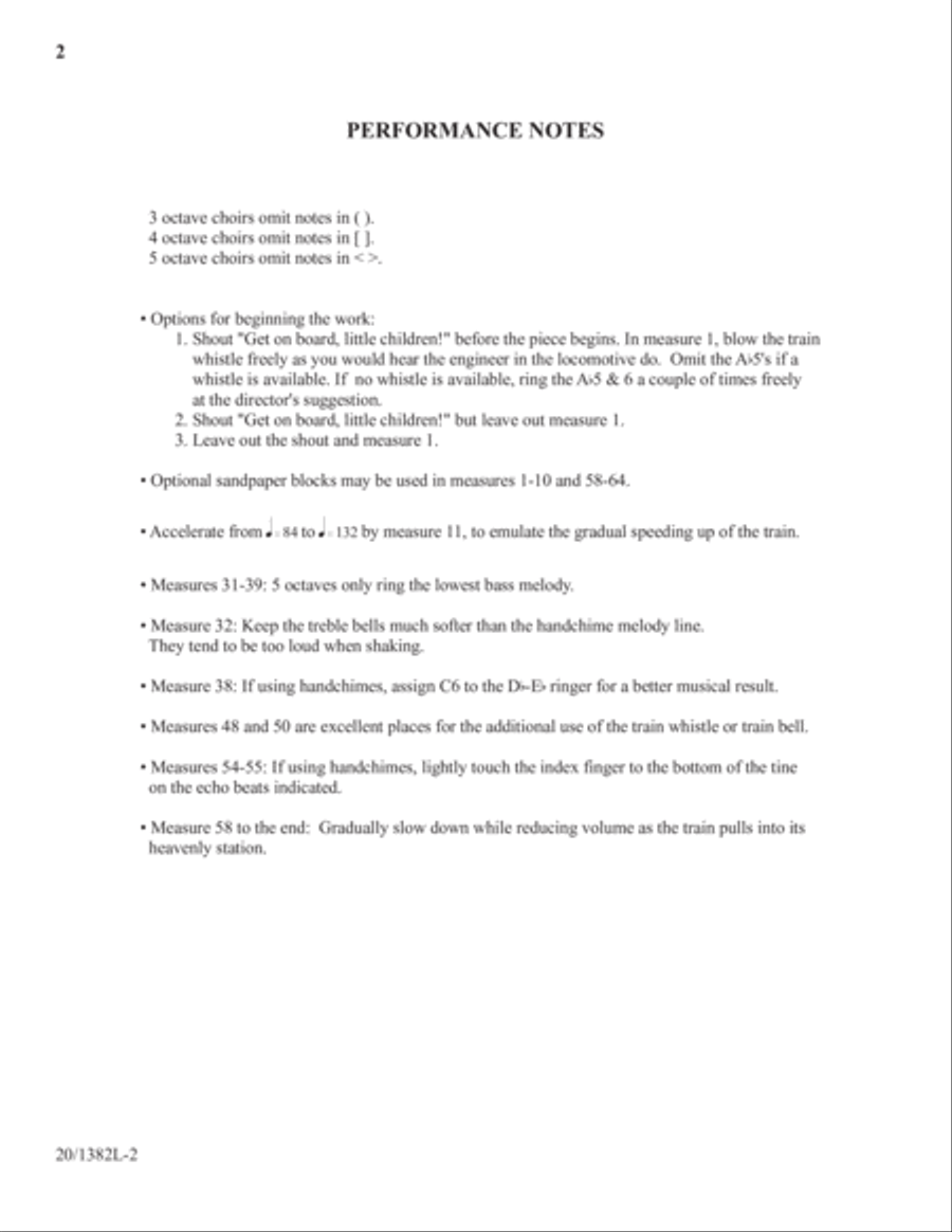 The Gospel Train (Digital Download) 5-Octaves scores gallery preview page 1