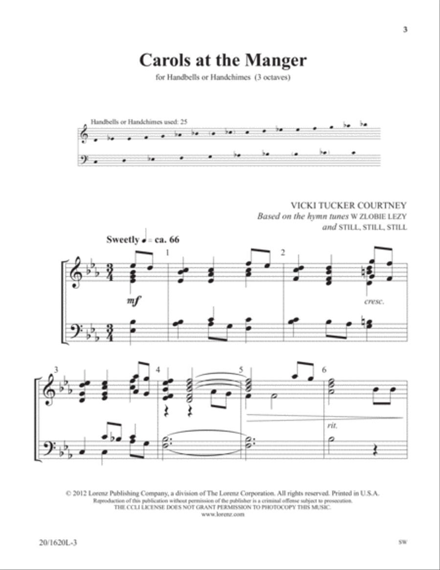 Carols at the Manger (Digital Download) 3-Octaves scores gallery preview page 1