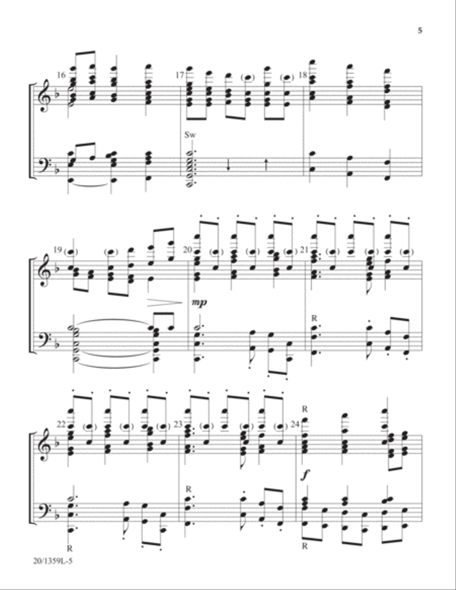 Come Worship the King (Digital Download) 5-Octaves scores gallery preview page 5