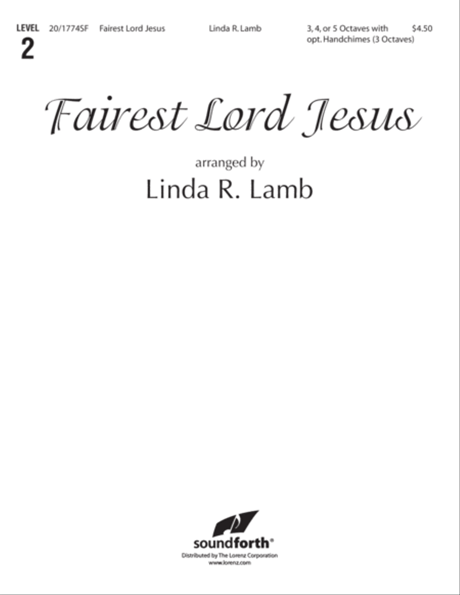 Fairest Lord Jesus (Digital Download) 5-Octaves scores gallery preview page 1
