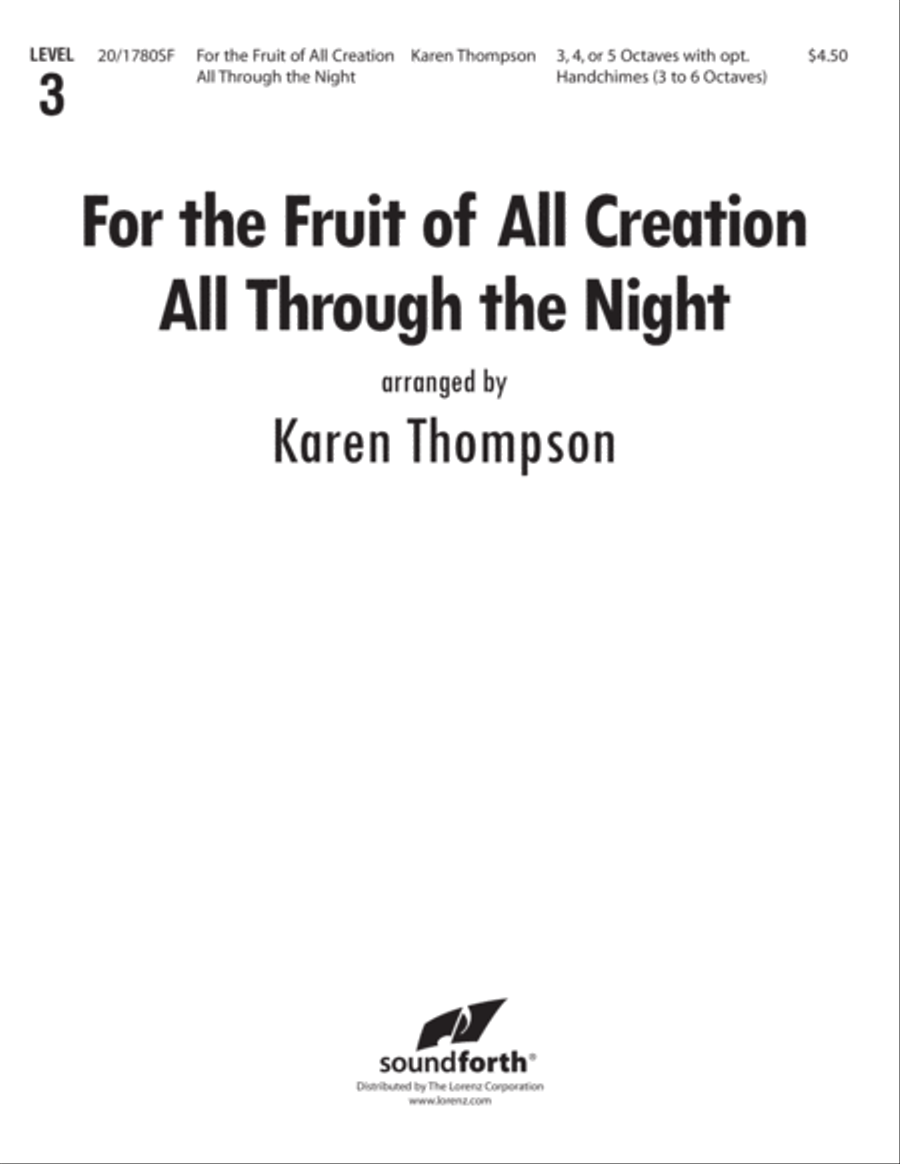 For the Fruit of All Creation (Digital Download) 5-Octaves scores gallery preview page 1