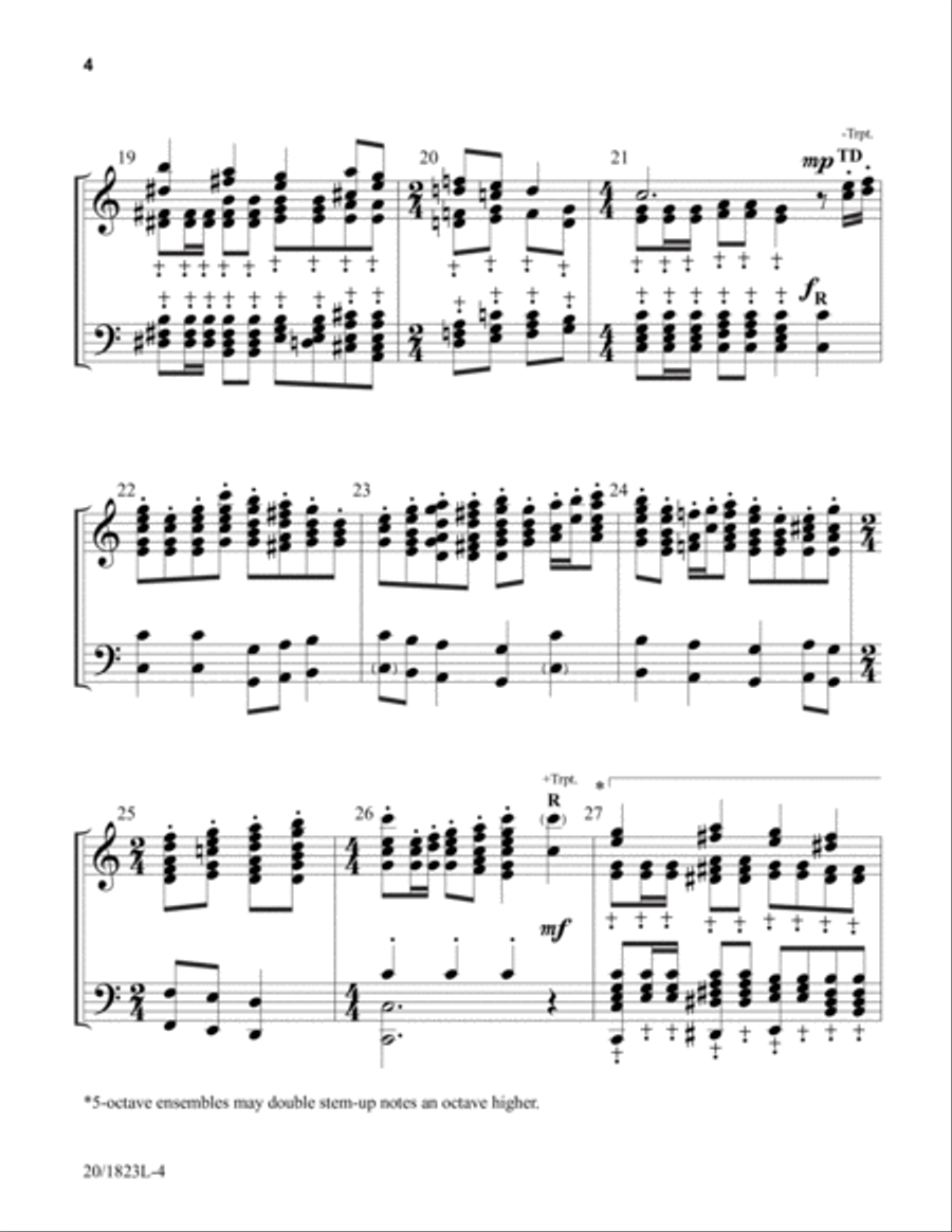 Reformation Procession (Digital Download) 5-Octaves scores gallery preview page 3