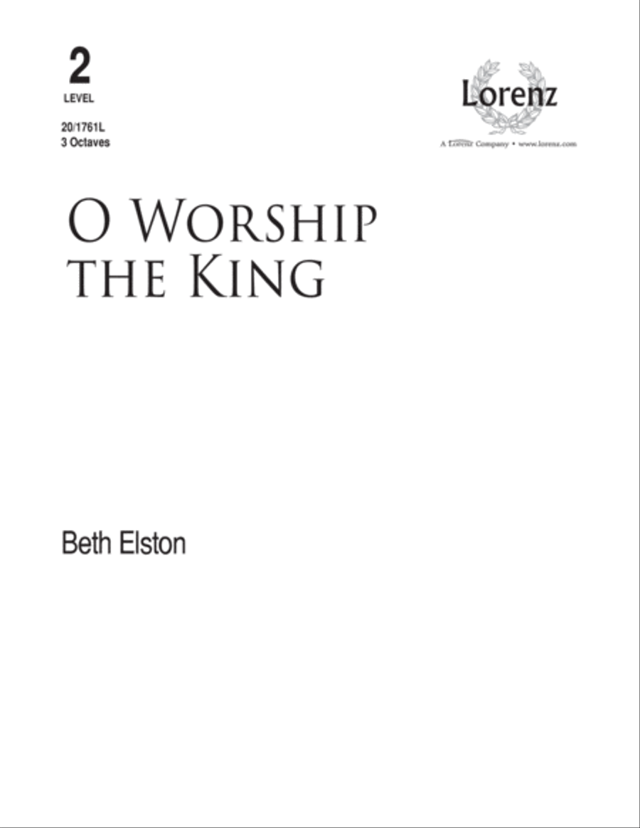 O Worship the King (Digital Download) 3-Octaves scores gallery preview page 1