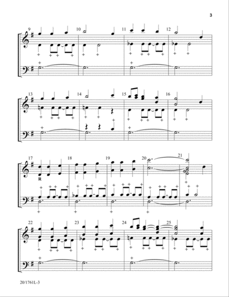 O Worship the King (Digital Download) 3-Octaves scores gallery preview page 3