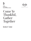 Come Ye Thankful, Gather Together (Digital Download)