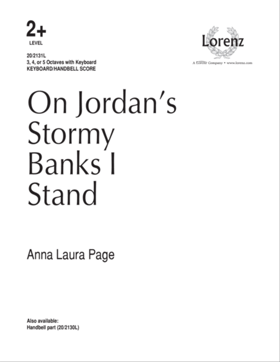 On Jordan's Stormy Banks I Stand - Keyboard and Handbell Score (Digital Download 5-Octaves scores gallery preview page 1