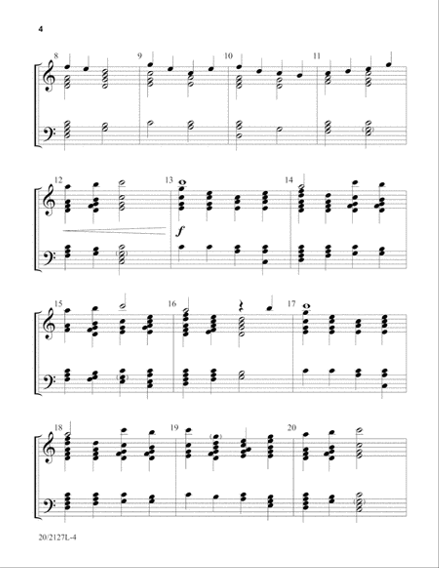 Come Into God's Courts with Praise (Digital Download) 3-Octaves scores gallery preview page 4