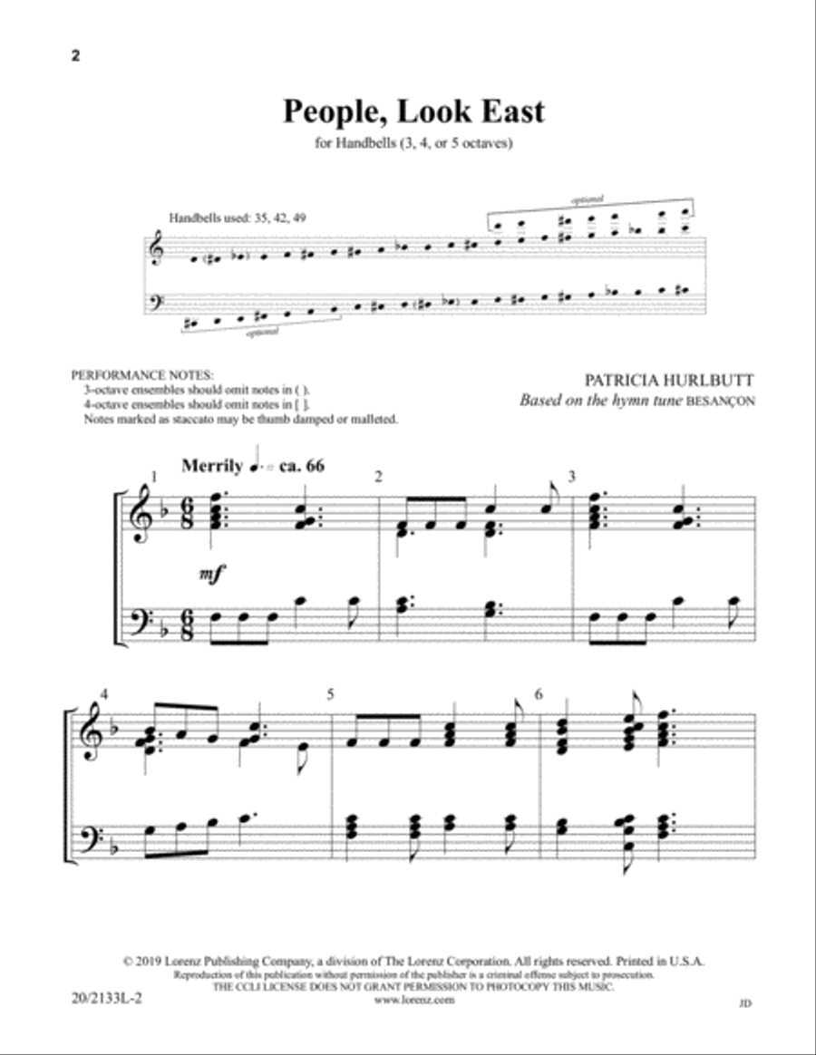 People, Look East (Digital Download) 5-Octaves scores gallery preview page 2