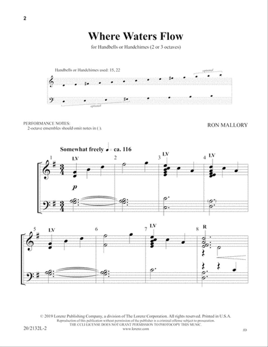 Where Waters Flow (Digital Download) 3-Octaves scores gallery preview page 2