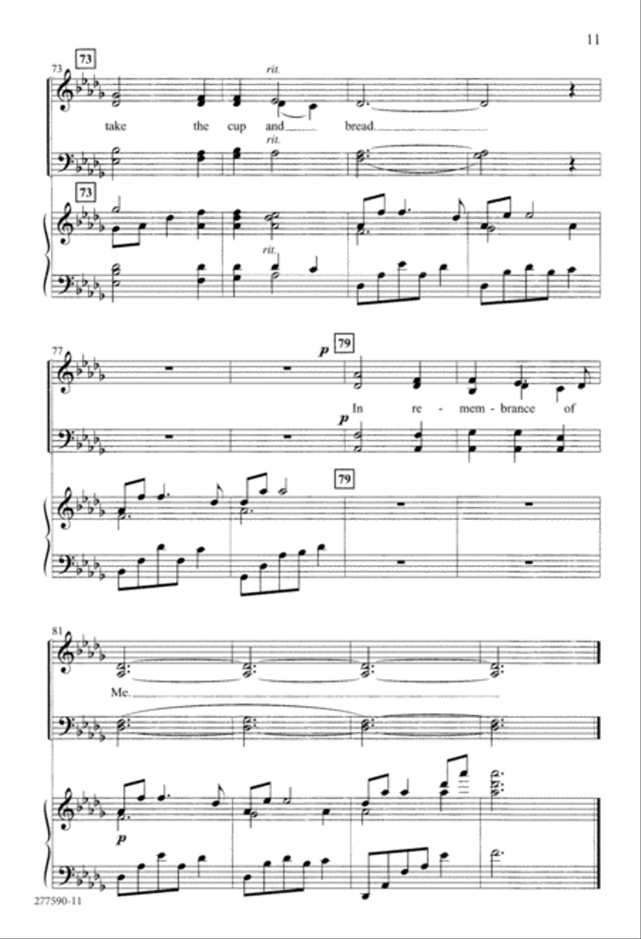 In Remembrance (Digital Download) 4-Part scores gallery preview page 11