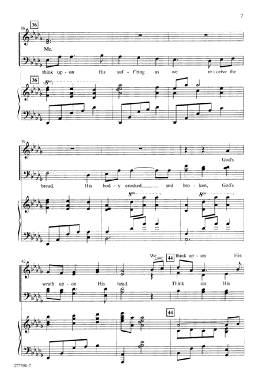 In Remembrance (Digital Download) 4-Part scores gallery preview page 7