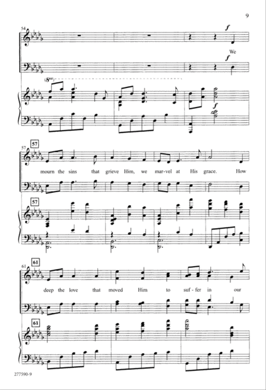 In Remembrance (Digital Download) 4-Part scores gallery preview page 9