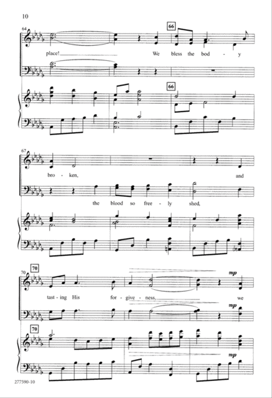 In Remembrance (Digital Download) 4-Part scores gallery preview page 10