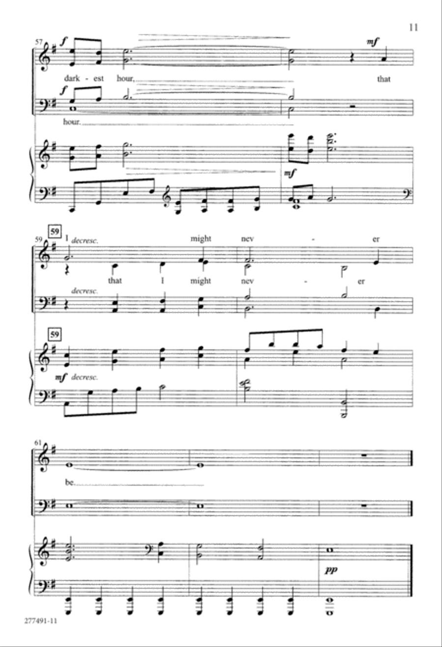 The Darkest Hour (Digital Download) 4-Part scores gallery preview page 11