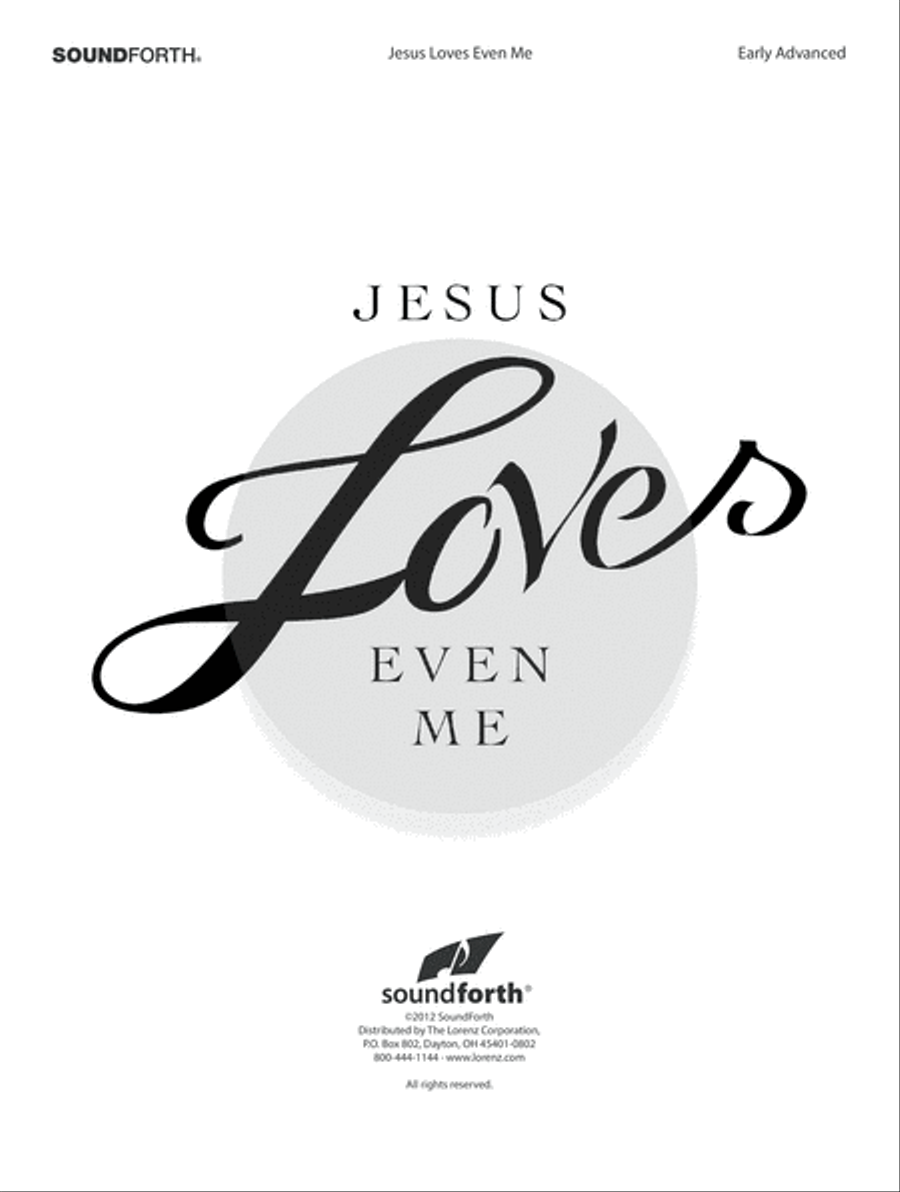 Jesus Loves Even Me (Digital Download) Piano Solo scores gallery preview page 1