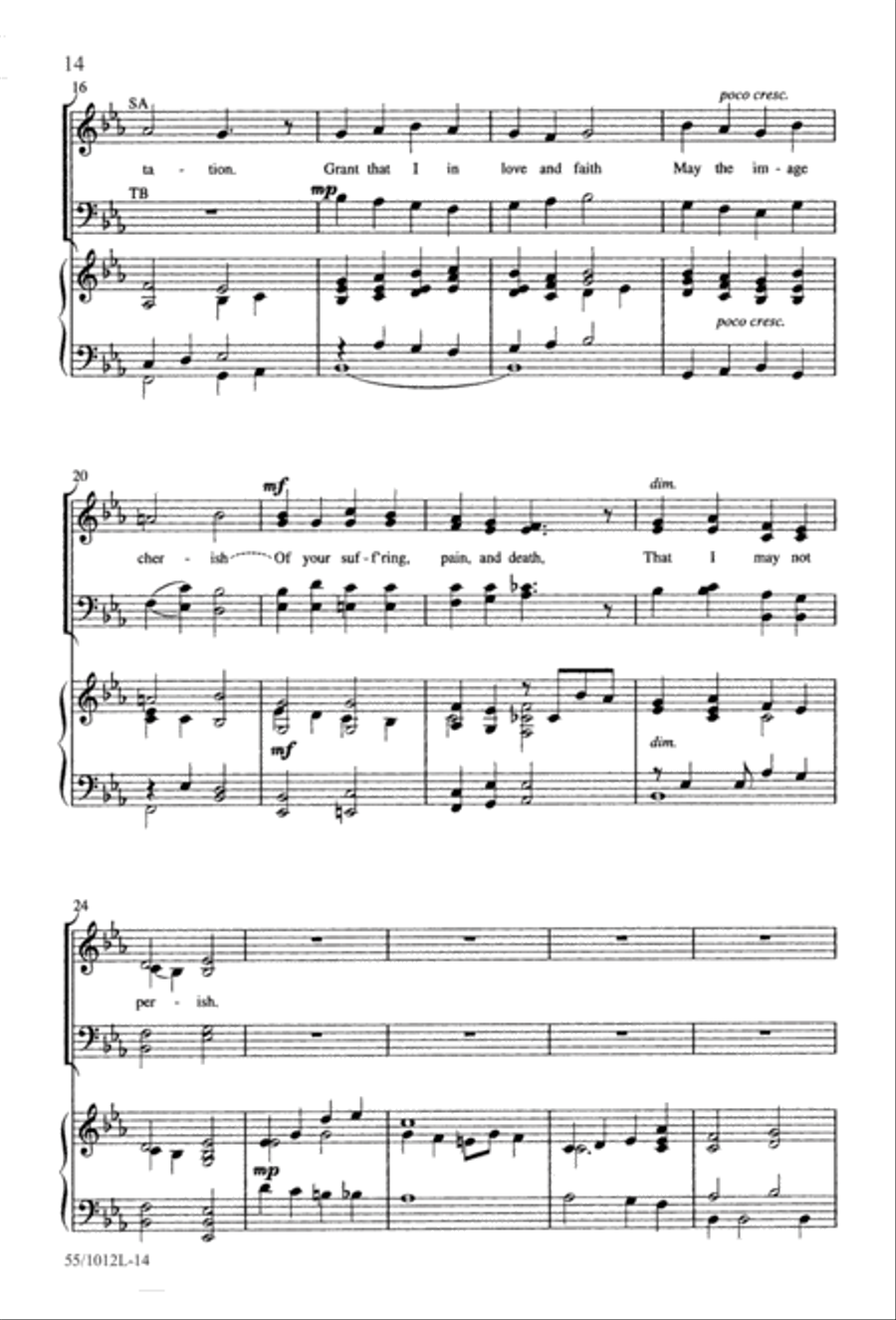 Stations of the Cross (Digital Download) 4-Part scores gallery preview page 16