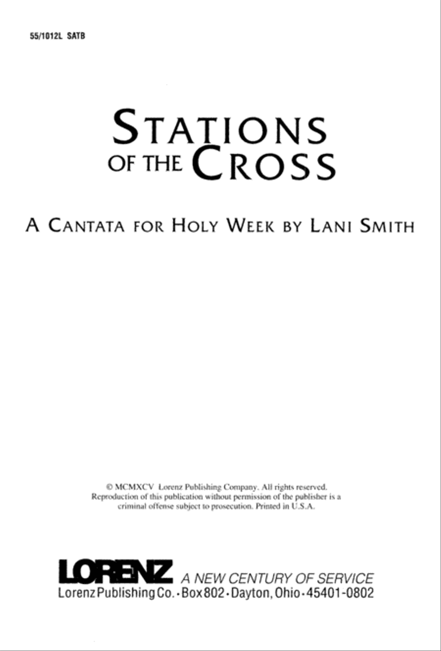 Stations of the Cross (Digital Download) 4-Part scores gallery preview page 3