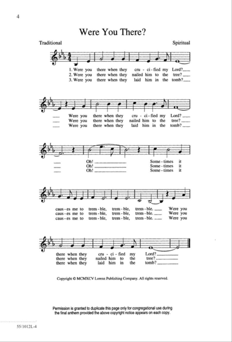 Stations of the Cross (Digital Download) 4-Part scores gallery preview page 6