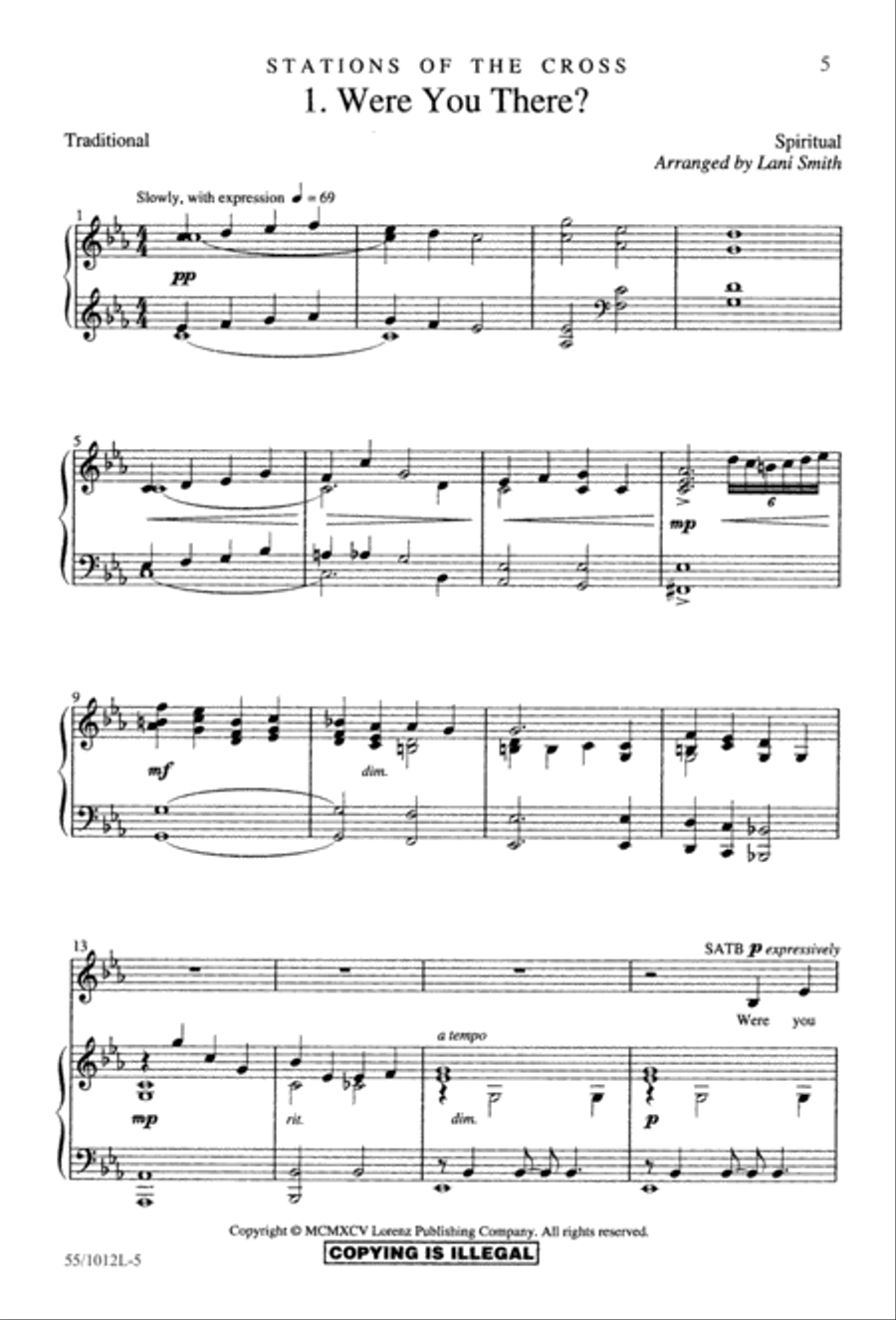 Stations of the Cross (Digital Download) 4-Part scores gallery preview page 7