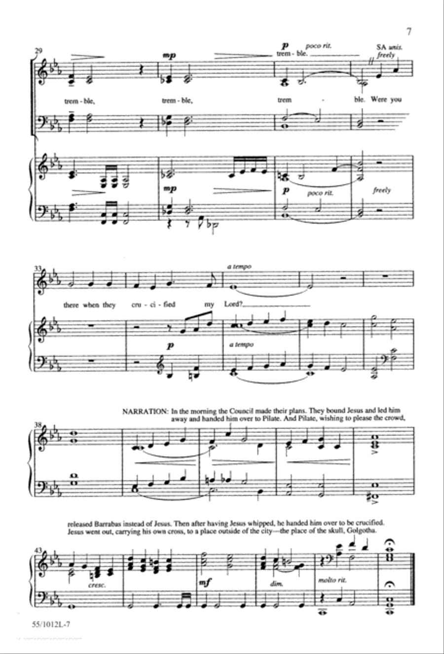 Stations of the Cross (Digital Download) 4-Part scores gallery preview page 9