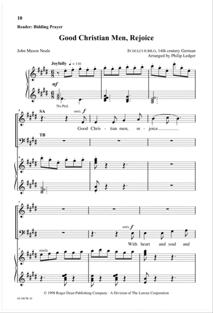 The Promised Messiah (Digital Download) 4-Part scores gallery preview page 12