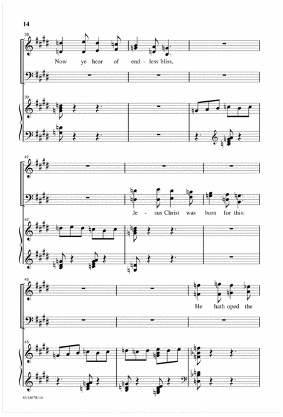 The Promised Messiah (Digital Download) 4-Part scores gallery preview page 16
