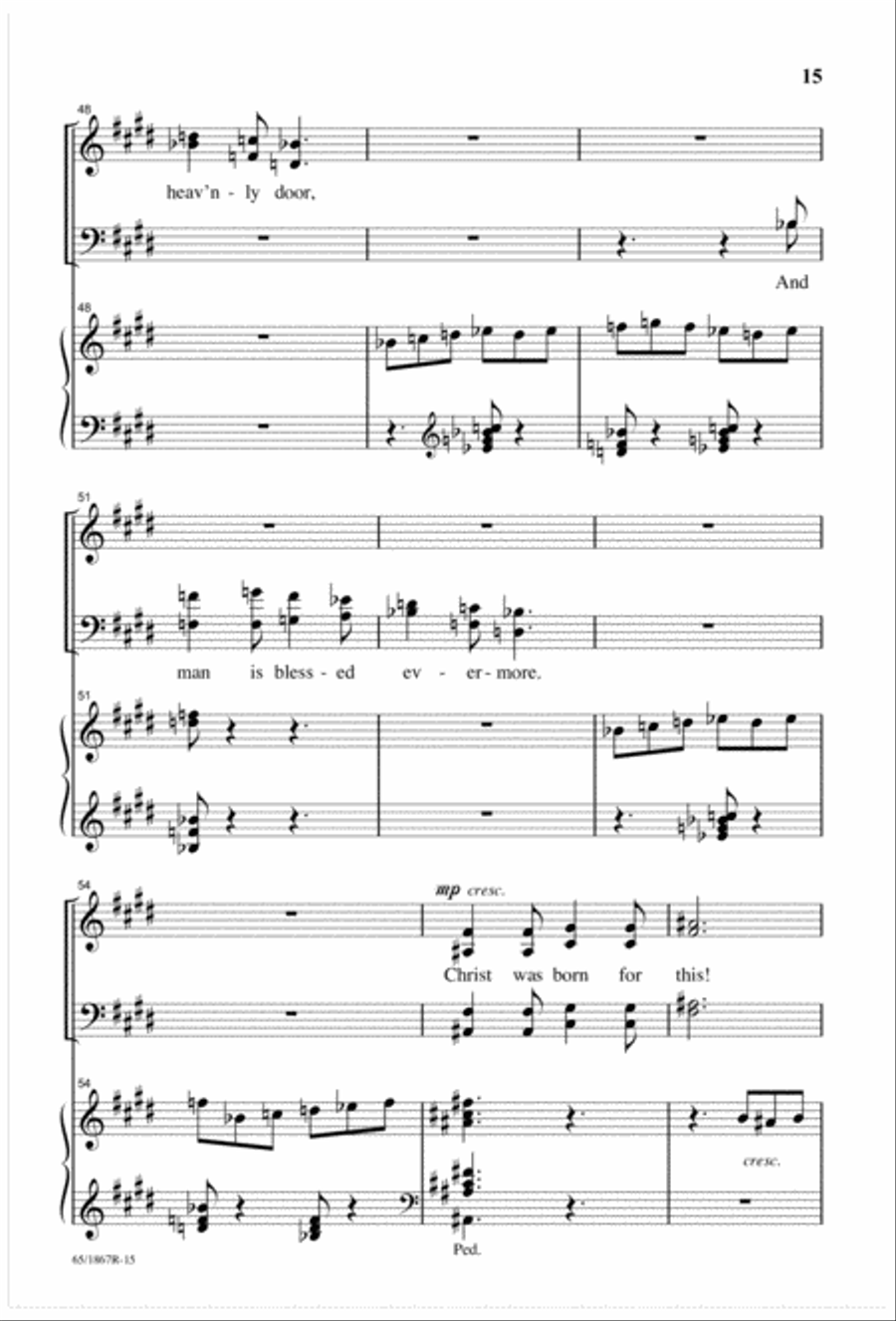 The Promised Messiah (Digital Download) 4-Part scores gallery preview page 17