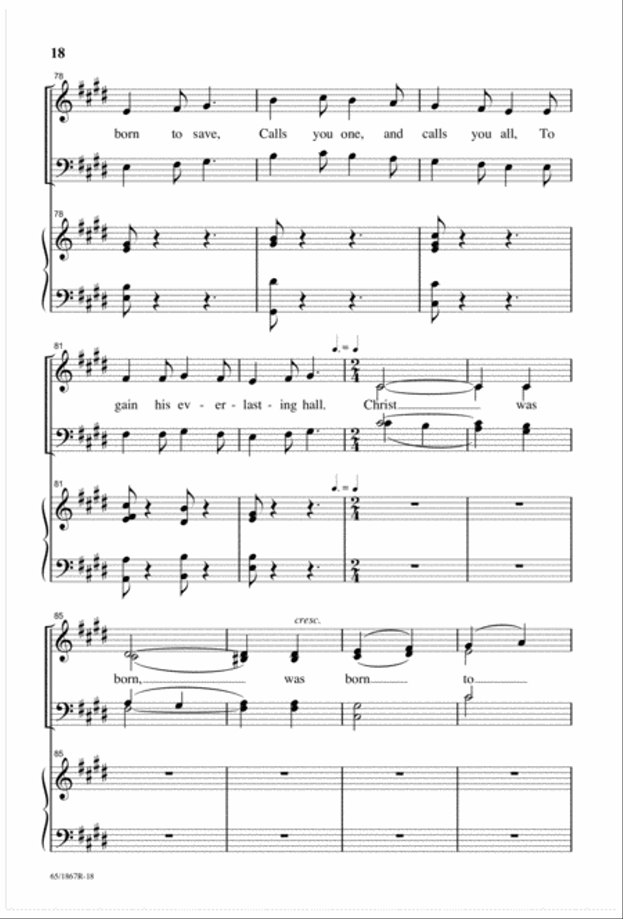 The Promised Messiah (Digital Download) 4-Part scores gallery preview page 20