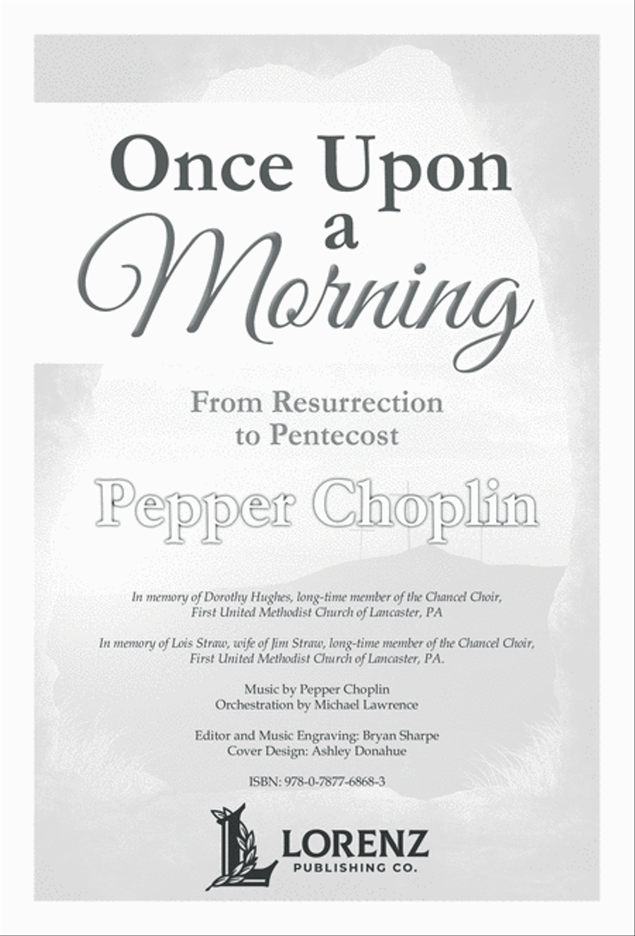 Once Upon a Morning (Digital Download) 4-Part scores gallery preview page 1