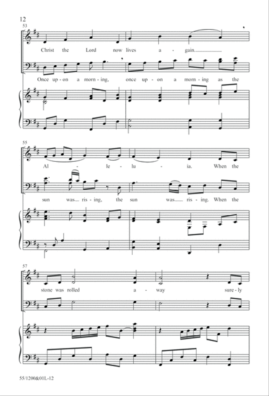 Once Upon a Morning (Digital Download) 4-Part scores gallery preview page 12