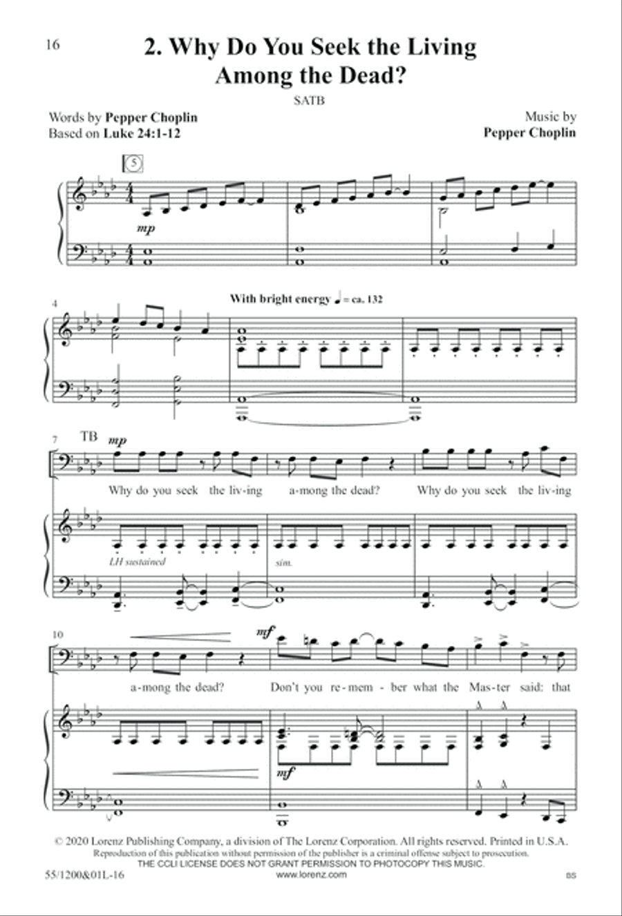 Once Upon a Morning (Digital Download) 4-Part scores gallery preview page 16