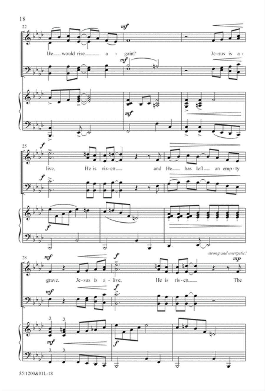 Once Upon a Morning (Digital Download) 4-Part scores gallery preview page 18
