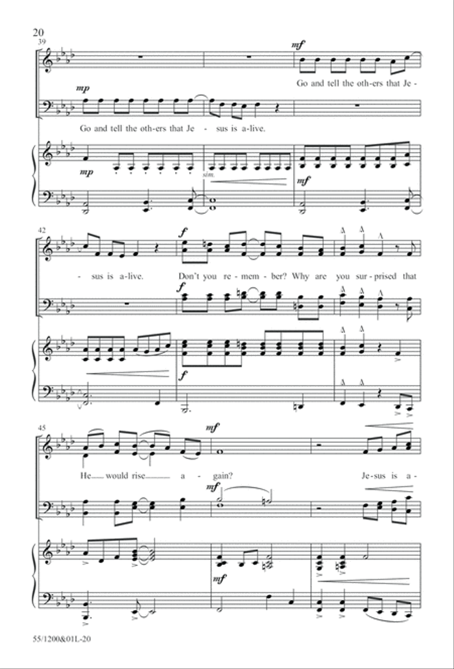 Once Upon a Morning (Digital Download) 4-Part scores gallery preview page 20