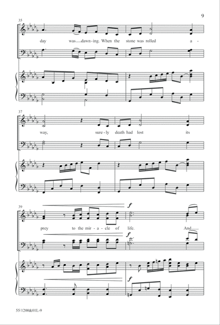 Once Upon a Morning (Digital Download) 4-Part scores gallery preview page 9