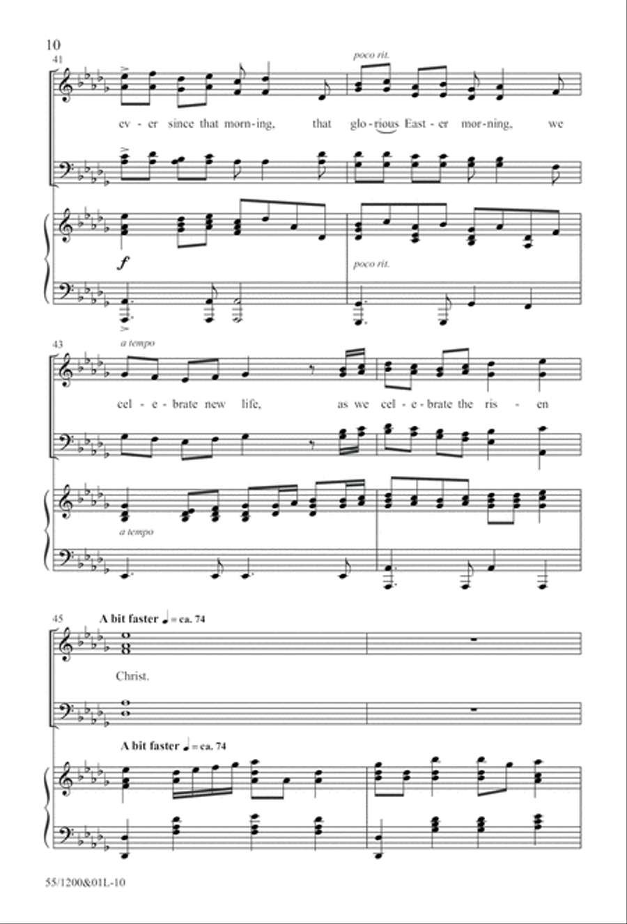 Once Upon a Morning (Digital Download) 4-Part scores gallery preview page 10