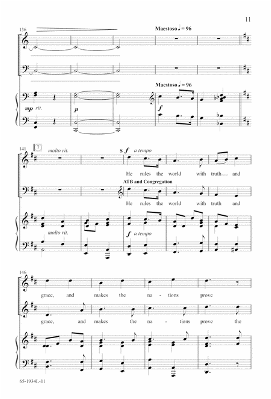 The Advent of Hope, the Birth of Peace (Digital Download) 4-Part scores gallery preview page 13
