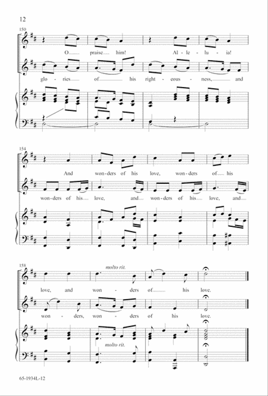The Advent of Hope, the Birth of Peace (Digital Download) 4-Part scores gallery preview page 14