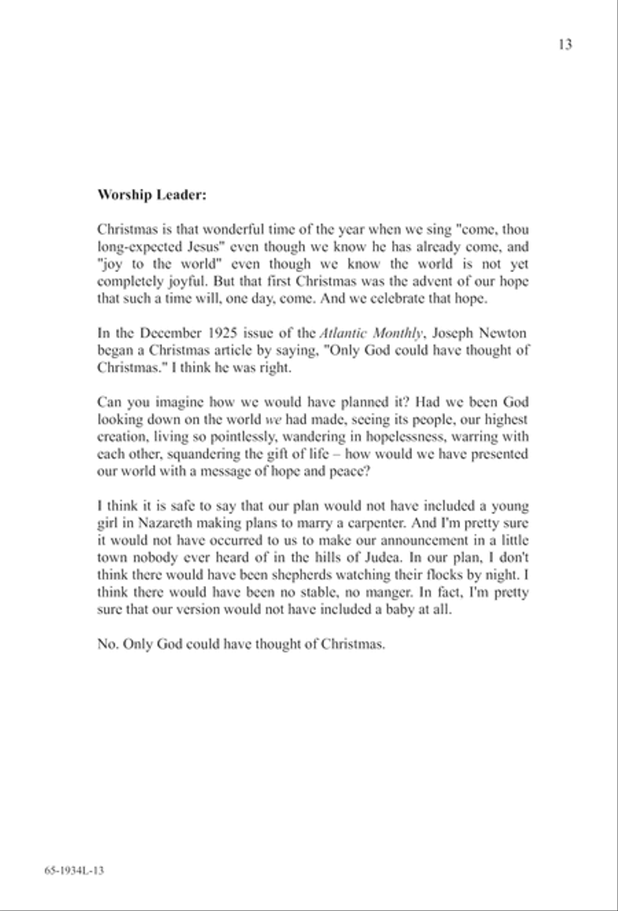 The Advent of Hope, the Birth of Peace (Digital Download) 4-Part scores gallery preview page 15