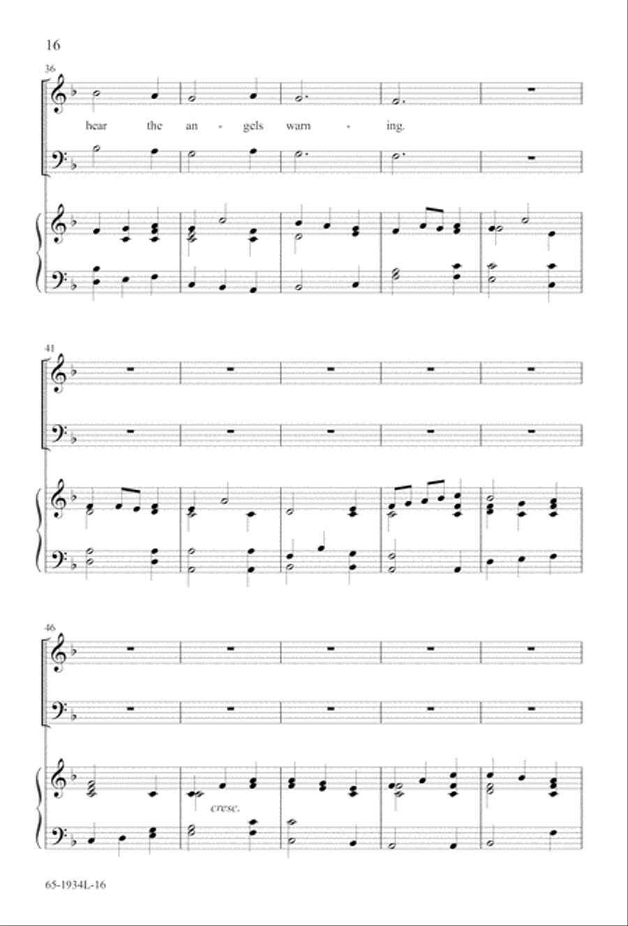 The Advent of Hope, the Birth of Peace (Digital Download) 4-Part scores gallery preview page 18