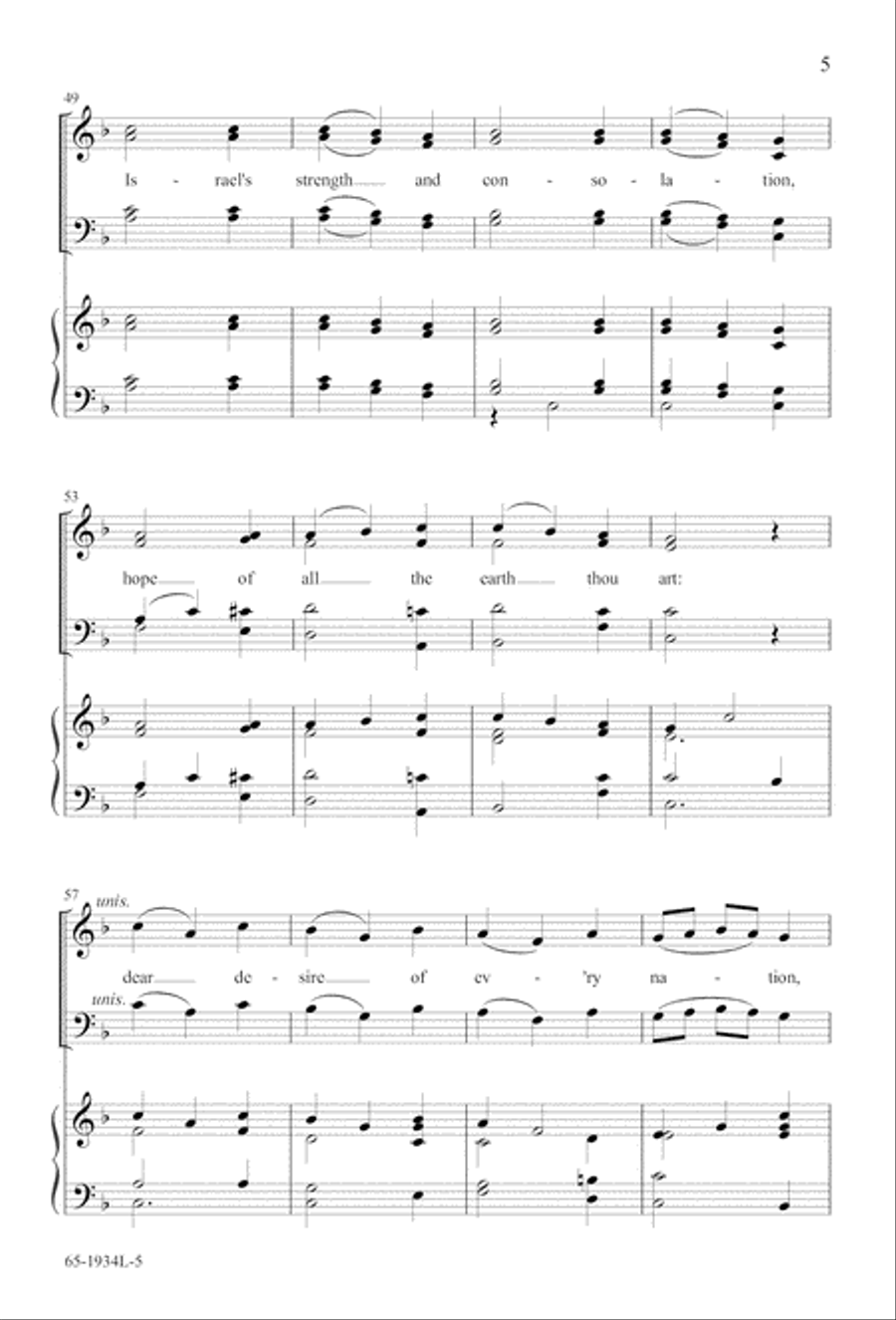 The Advent of Hope, the Birth of Peace (Digital Download) 4-Part scores gallery preview page 7
