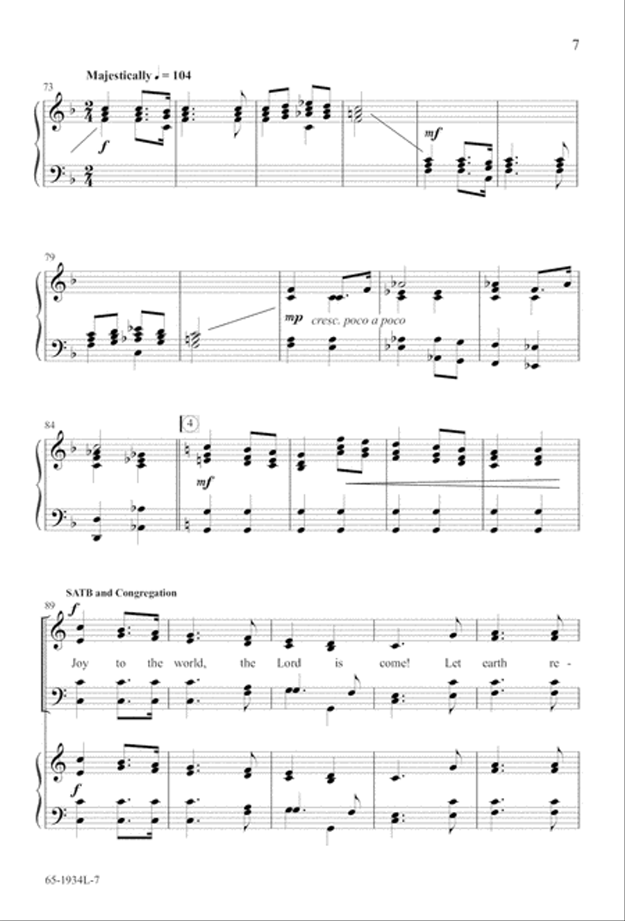 The Advent of Hope, the Birth of Peace (Digital Download) 4-Part scores gallery preview page 9