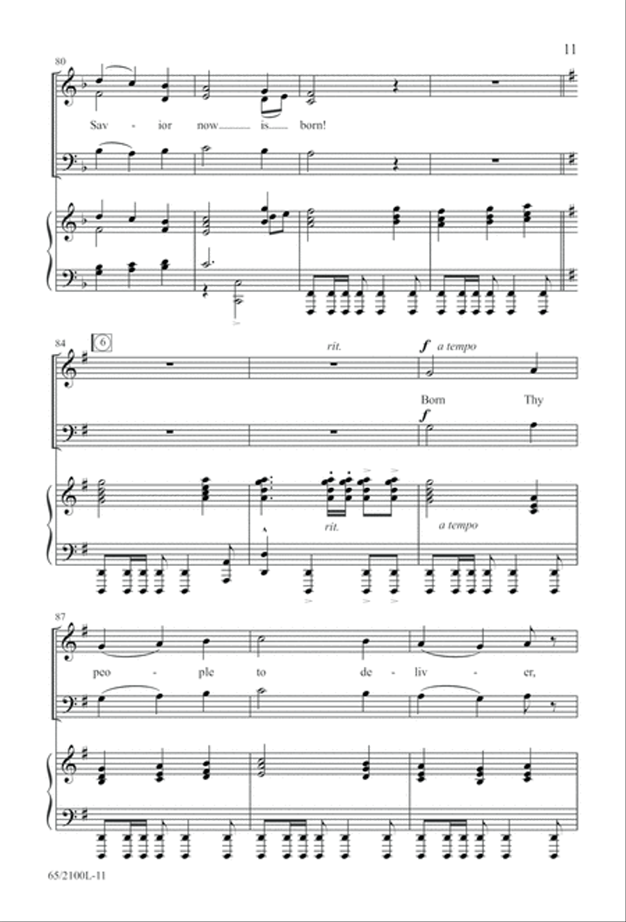 A Child, A King (Digital Download) 3-Part scores gallery preview page 11