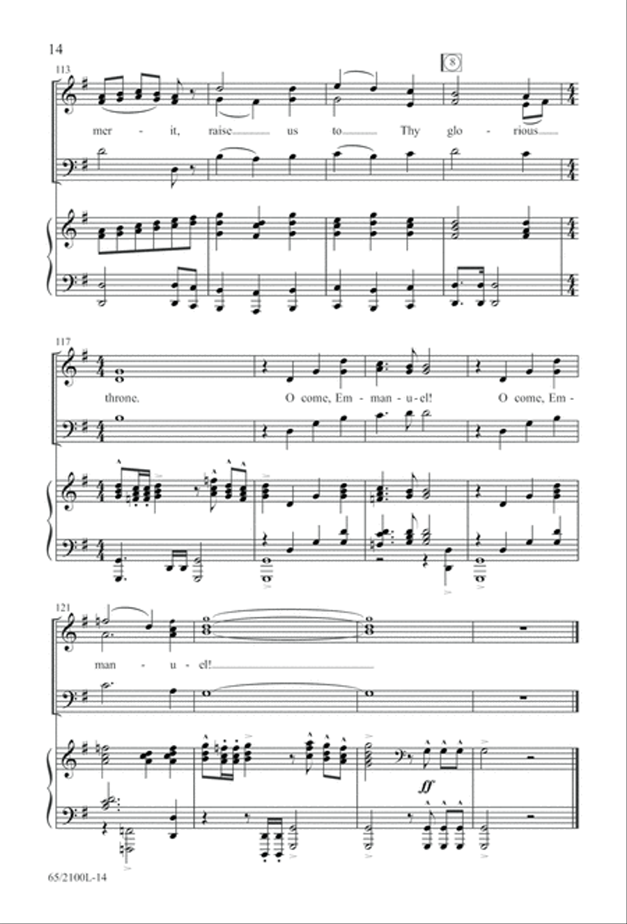 A Child, A King (Digital Download) 3-Part scores gallery preview page 14
