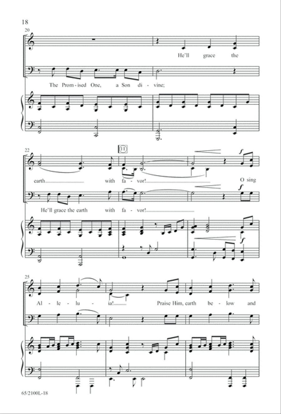 A Child, A King (Digital Download) 3-Part scores gallery preview page 18