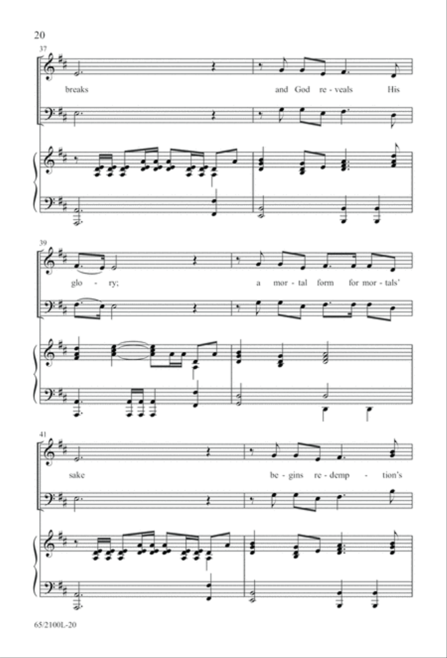 A Child, A King (Digital Download) 3-Part scores gallery preview page 20
