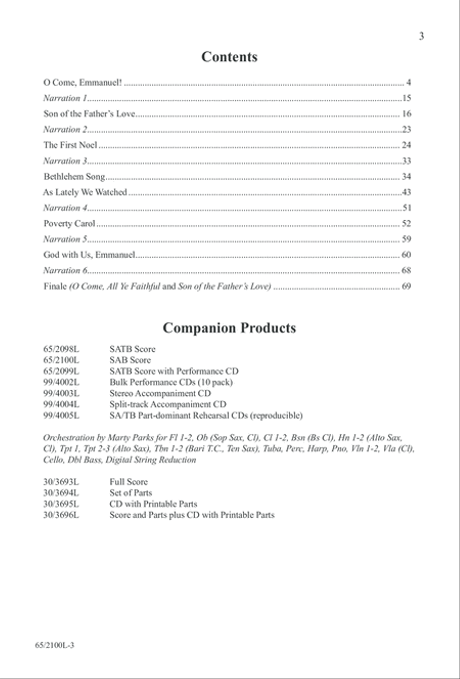 A Child, A King (Digital Download) 3-Part scores gallery preview page 3