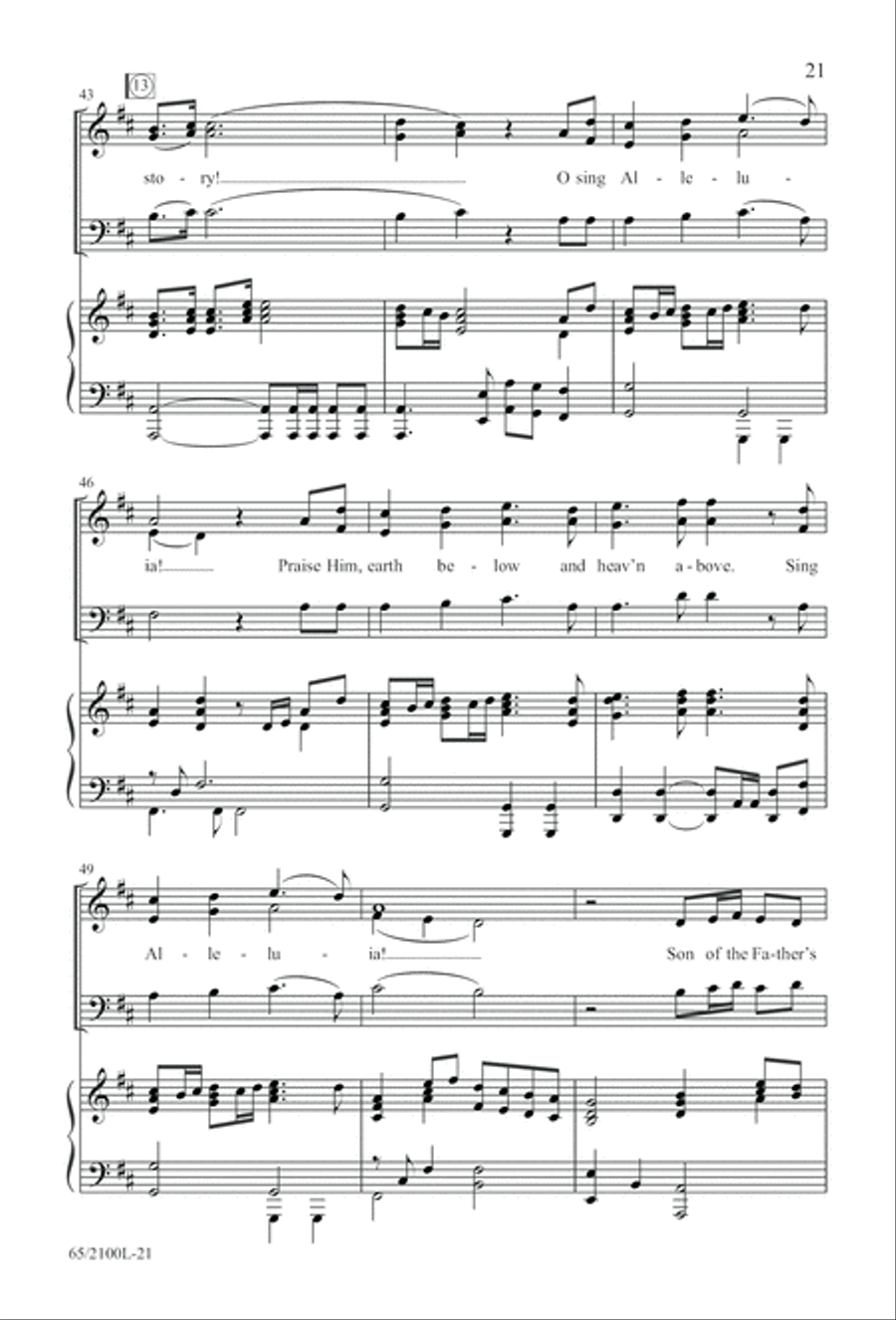 A Child, A King (Digital Download) 3-Part scores gallery preview page 21