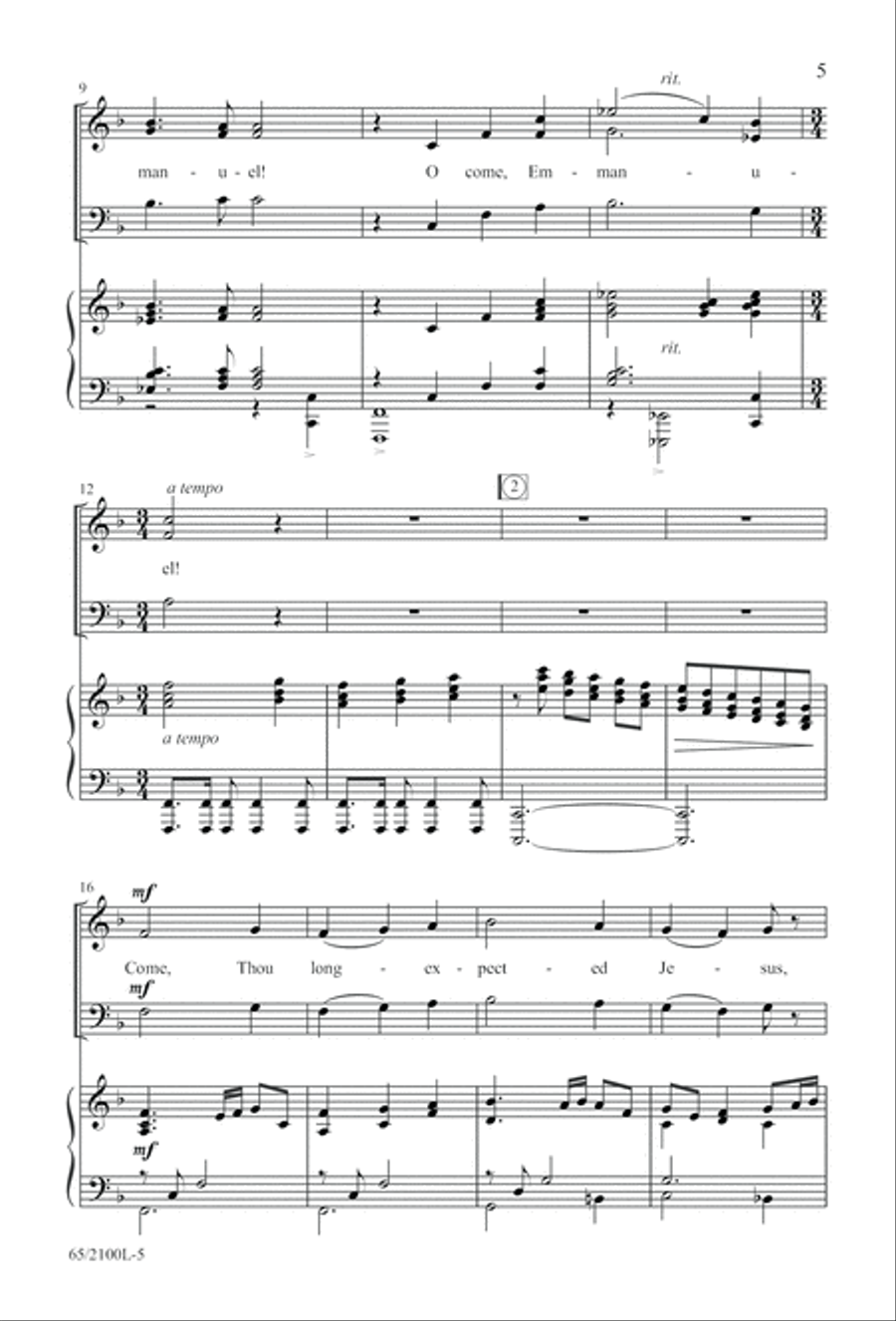 A Child, A King (Digital Download) 3-Part scores gallery preview page 5